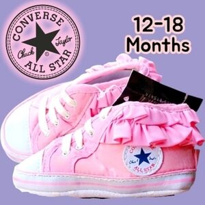 Converse Baby Pink CribsterChuck Taylors Sz.12-18Months